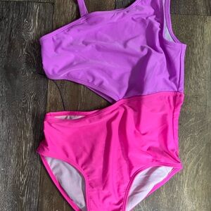 Cat & Jack Light Pink and Purple Swimwear